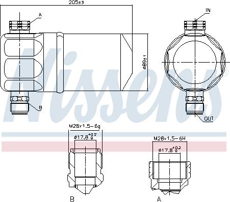 Nissens 95115 - Kuivati,kliimaseade www.parts5.com