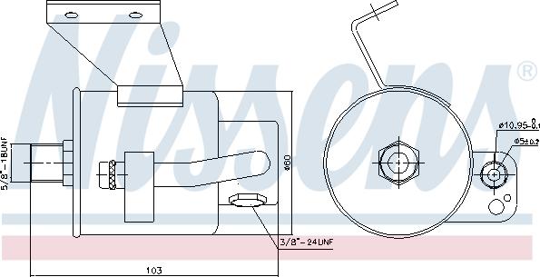 Nissens 95182 - Dryer, air conditioning www.parts5.com