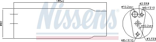 Nissens 95170 - Осушитель, кондиционер www.parts5.com