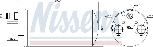 Nissens 95341 - Осушитель, кондиционер www.parts5.com