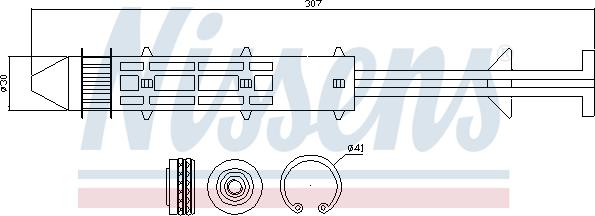 Nissens 95319 - Осушитель, кондиционер www.parts5.com