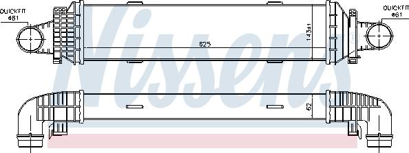 Nissens 96534 - Ψυγείο αέρα υπερπλήρωσης www.parts5.com