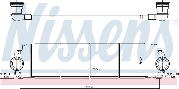 Nissens 96683 - Intercooler, charger www.parts5.com