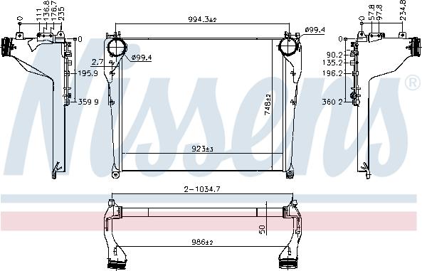 Nissens 961568 - Ladeluftkühler www.parts5.com