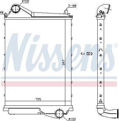 Nissens 961185 - Intercooler, charger www.parts5.com