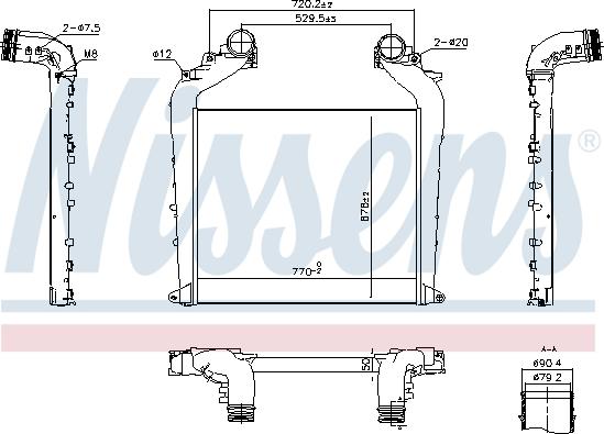 Nissens 961323 - Radiador de aire de admisión www.parts5.com