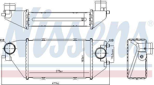 Nissens 96231 - Intercooler, échangeur www.parts5.com