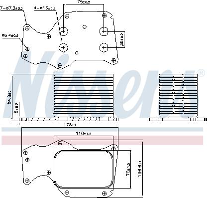 Nissens 90906 - Масляный радиатор, двигательное масло www.parts5.com