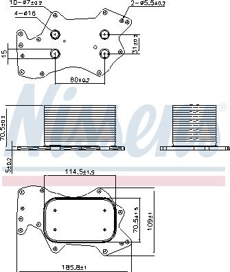 Nissens 90910 - Hladilnik olja, motorno olje www.parts5.com