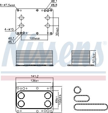 Nissens 90921 - Olejový chladič, motorový olej www.parts5.com