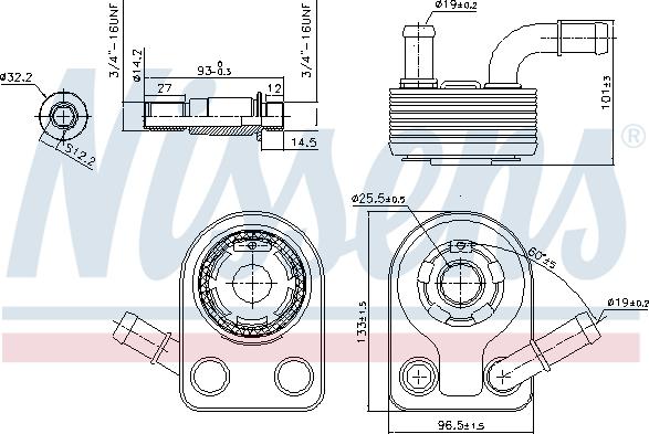 Nissens 90972 - Oil Cooler, engine oil www.parts5.com