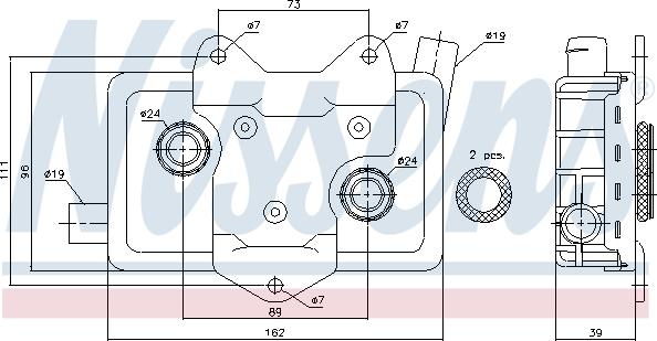 Nissens 90618 - Oil Cooler, engine oil www.parts5.com