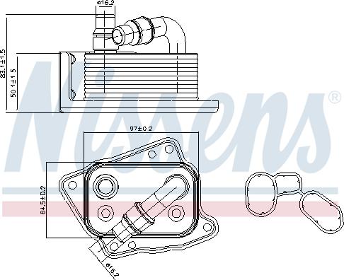 Nissens 90688 - Radiator ulei, ulei motor www.parts5.com