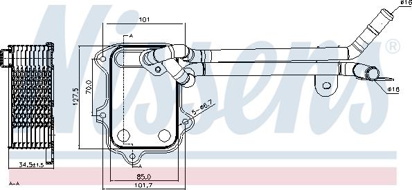 Nissens 90679 - Oil Cooler, engine oil www.parts5.com