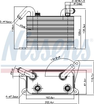 Nissens 90841 - Oil Cooler, automatic transmission www.parts5.com