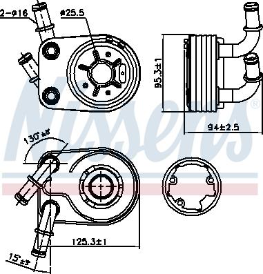 Nissens 90794 - Oil Cooler, engine oil www.parts5.com