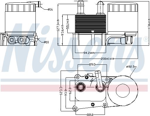 Nissens 90706 - Chłodnica oleju, olej silnikowy www.parts5.com