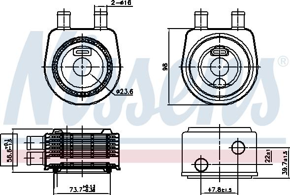 Nissens 90774 - Õliradiaator,mootoriõli www.parts5.com