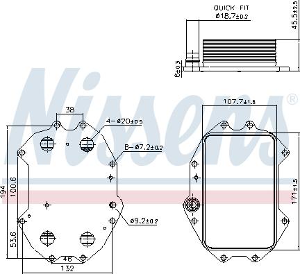 Nissens 91445 - Oil Cooler, engine oil www.parts5.com