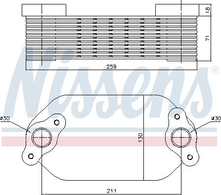 Nissens 91138 - Hladnjak ulja, motorno ulje www.parts5.com