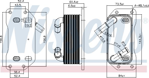 Nissens 91254 - Radiator ulei, ulei motor www.parts5.com