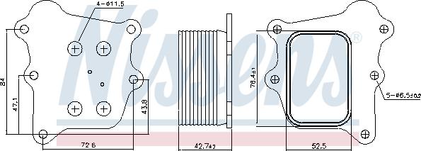 Nissens 91250 - Oil Cooler, engine oil www.parts5.com