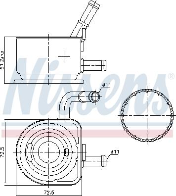 Nissens 91230 - Маслен радиатор, двигателно масло www.parts5.com