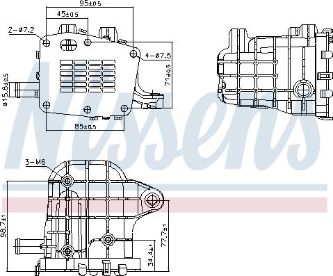 Nissens 989481 - Radiator, recirculare gaze de esapament www.parts5.com