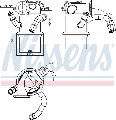 Nissens 989315 - Охладител, ЕГР система www.parts5.com