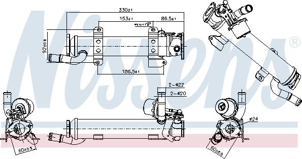 Nissens 989277 - Elemento enfriador, reciclaje gases escape www.parts5.com