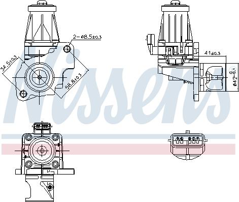 Nissens 98401 - Supapa EGR www.parts5.com