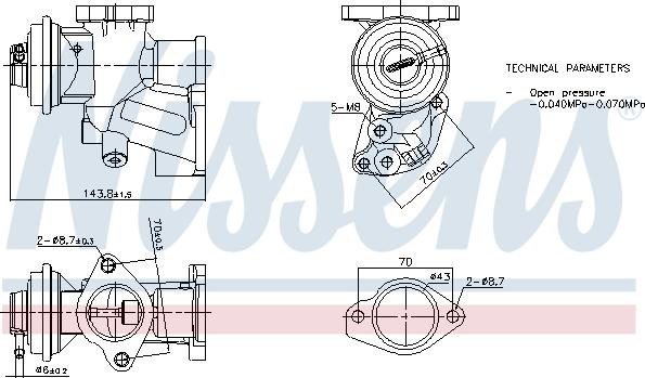 Nissens 98476 - Válvula EGR www.parts5.com