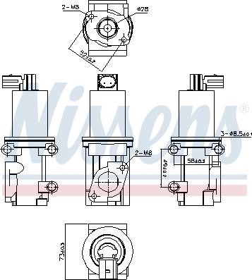 Nissens 98193 - AGR-szelep www.parts5.com