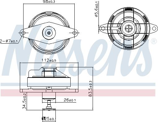 Nissens 98197 - AGR valfi www.parts5.com