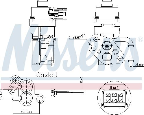 Nissens 98168 - Supapa EGR www.parts5.com