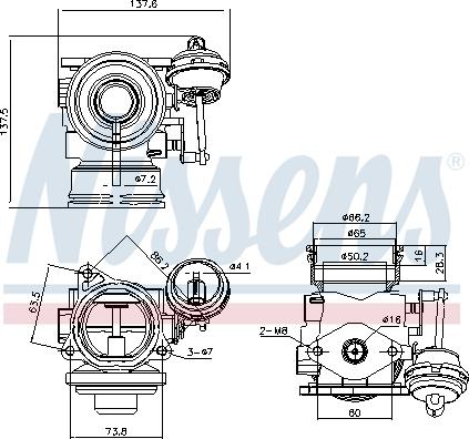 Nissens 98162 - Ventil za recirkulaciju www.parts5.com