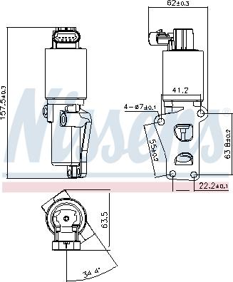 Nissens 98170 - Supapa EGR www.parts5.com