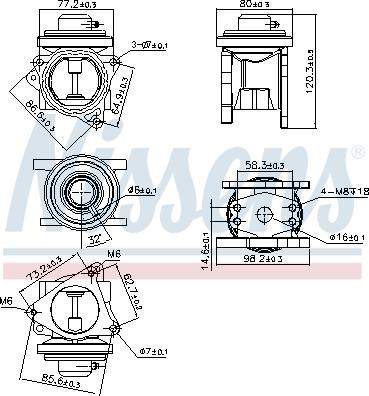 Nissens 98173 - Ventil povratnih izpusnih plinov www.parts5.com