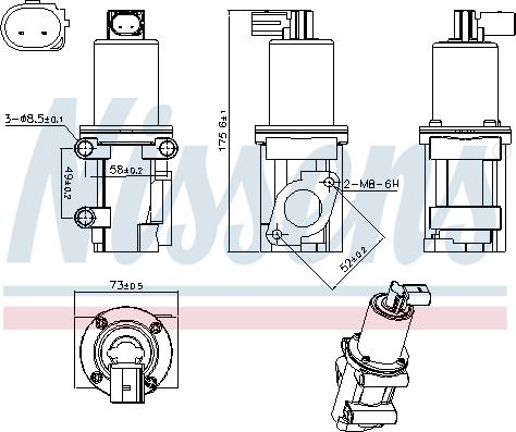 Nissens 98306 - Supapa EGR www.parts5.com