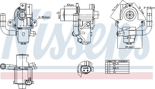 Nissens 98264 - EGR Valve www.parts5.com