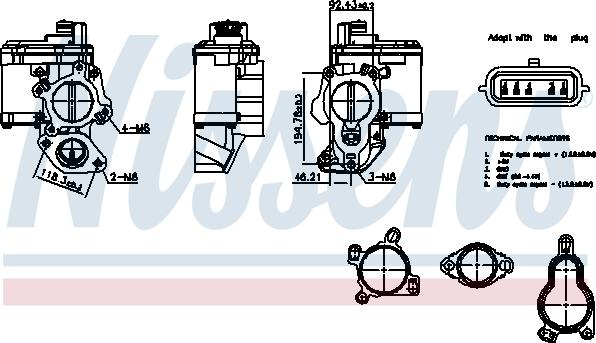 Nissens 98265 - Ventil za recirkulaciju www.parts5.com