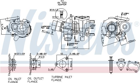 Nissens 93219 - Турбина, компрессор www.parts5.com