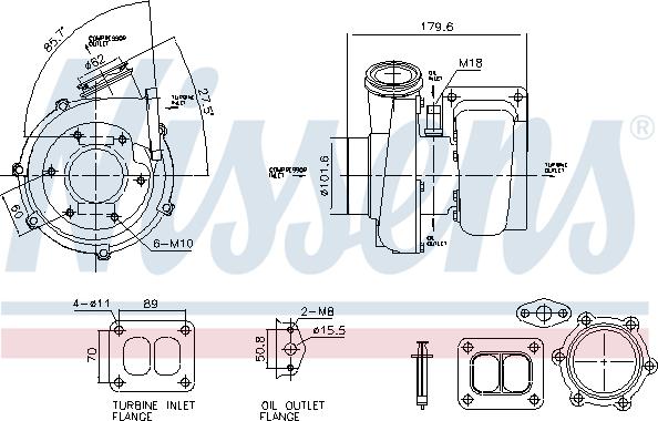 Nissens 93782 - Turbocompresor, sobrealimentación www.parts5.com