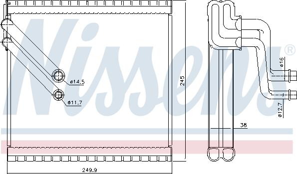 Nissens 92409 - Évaporateur climatisation www.parts5.com