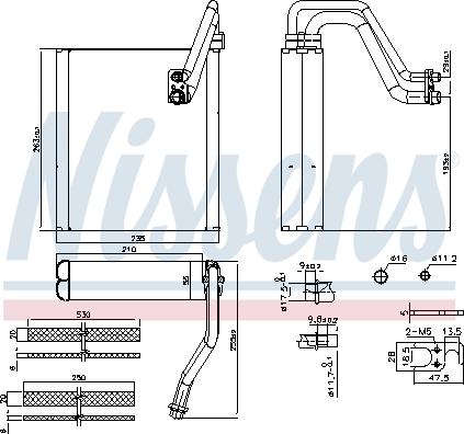 Nissens 92427 - Izparilnik, klimatska naprava www.parts5.com