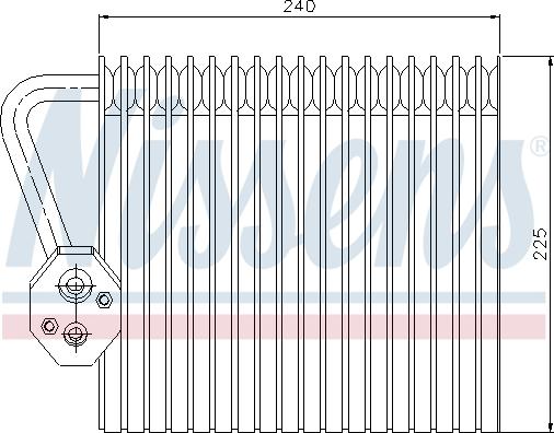 Nissens 92167 - Parownik, klimatyzacja www.parts5.com