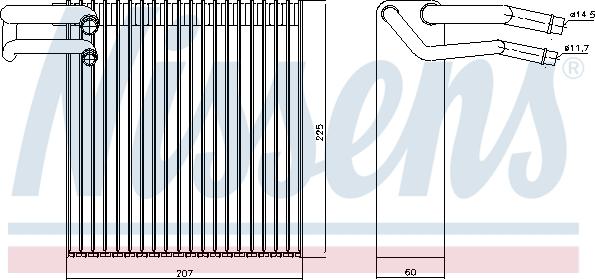 Nissens 92188 - Evaporator, air conditioning www.parts5.com