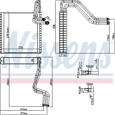 Nissens 92372 - Evaporator, air conditioning www.parts5.com