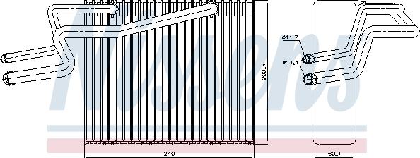 Nissens 92215 - Испаритель, кондиционер www.parts5.com