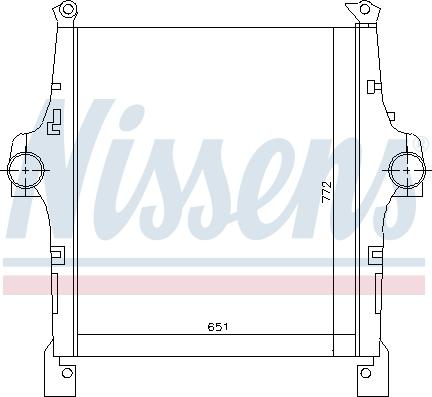 Nissens 97047 - Intercooler, compresor www.parts5.com